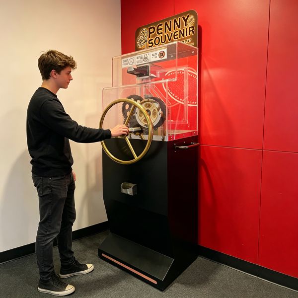 No Power Need Custom Peso Press Machine Tourist Diy Souvenir Coin Press Game Machine Penny Pressed Machine for Museum in Mexico Brazil