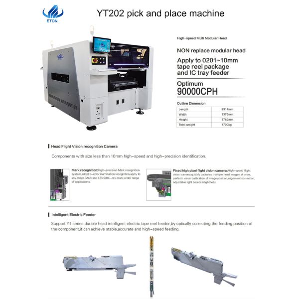 LED street light manufacturing machine 90000CPH pick and place machine