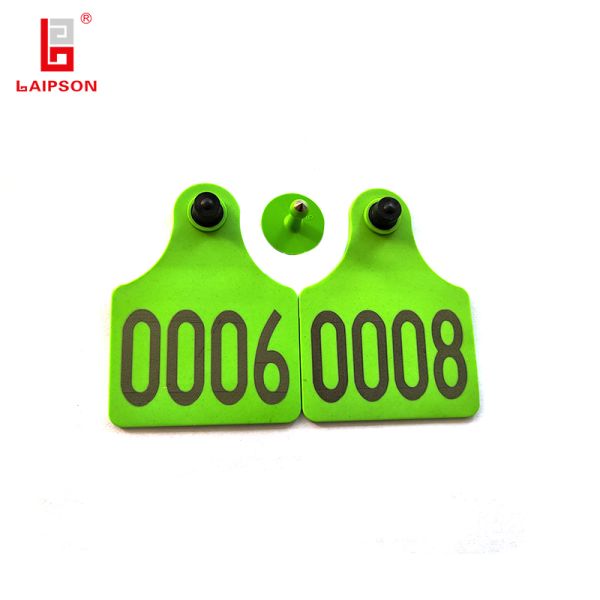 18000-6c Long Range 890Mhz Tamperproof UHF RFID Animal Ear Tag For Cattle Cow Farm