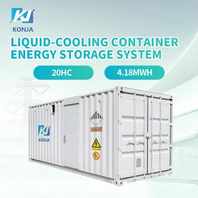KonJa 4.18MWh 20FT Container Energy Storage System Grade A Battery Energy Storage Container 1075.2V-1382.4VDC