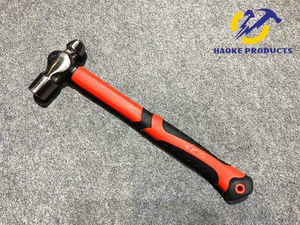 8OZ Size Forged Steel Ball peen Hammer With Polishing Surface And Colored Plastic Handle