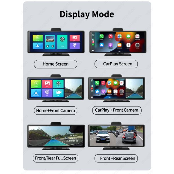 4K Android Auto ADAS WiFi Dash Cam AUX FM GPS 10,26