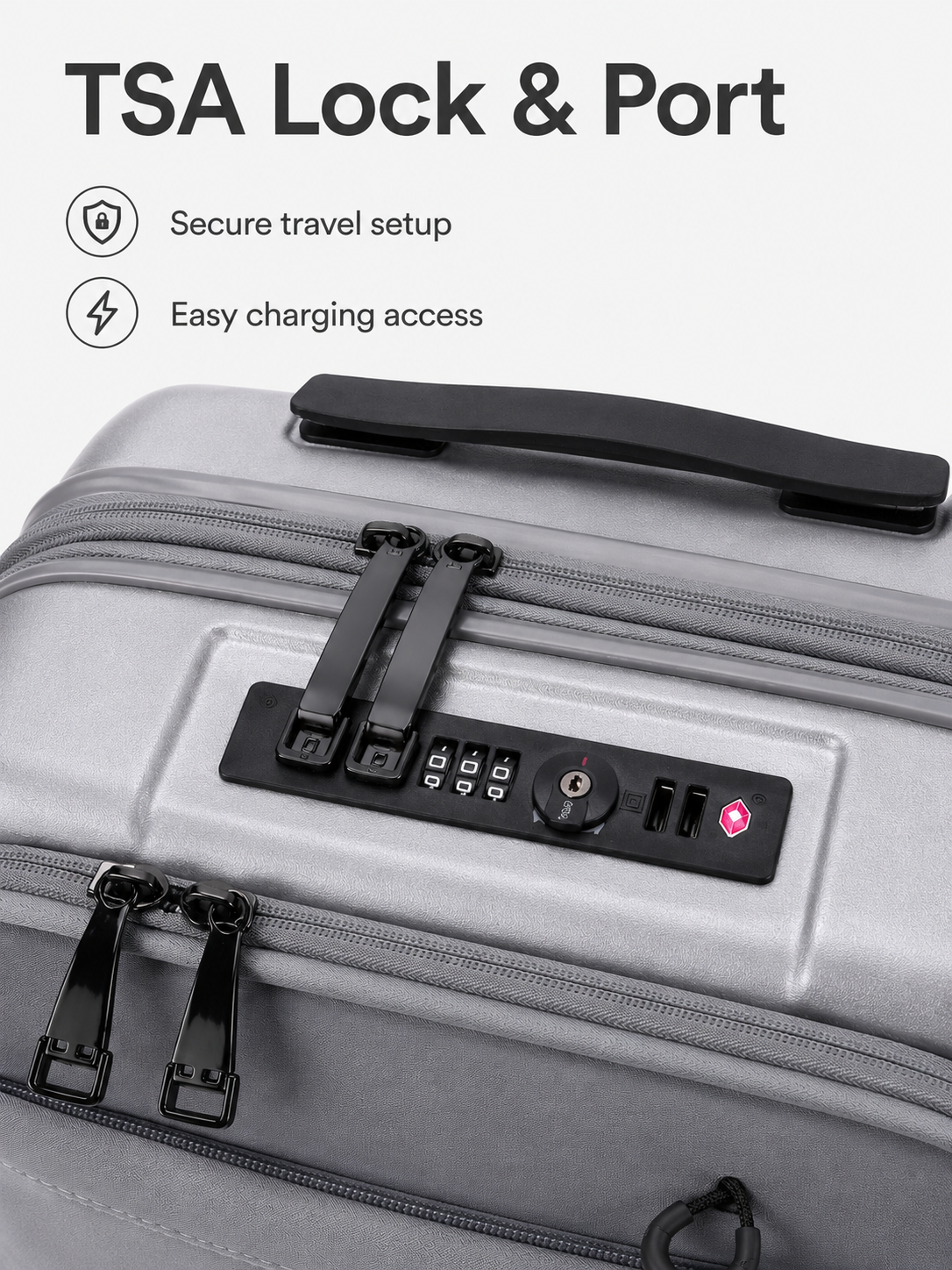Expandable Front Opening Hard Soft Shell Carry On Luggage