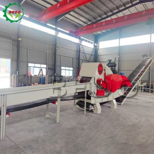 235HP Hydraulic Motor Feed Conveyor Drum Wood Chipper with CE Certification for Industrial Wood Processing