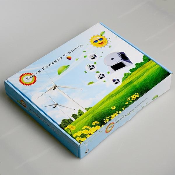 Small Plastic Solar Powered Wind Turbine Toy Science Educational Toys