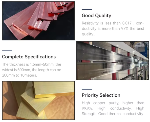 Grounding Flexible Flat Bus Bar Copper Price Per kg Price Laminated Copper Busbar