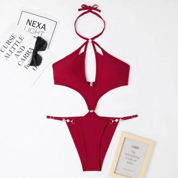 Бикини ткани яркого блеска нейлона сексуальное резюмирует женщин swimwear стиля бикини 2023 лета купальника разделения ткани нейлона лоснистые новых