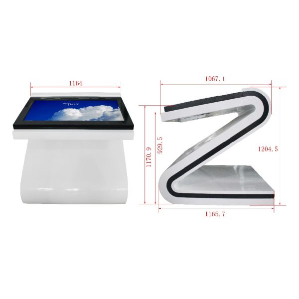 Network PC Inside Interactive Touch Screen Kiosk 1920 * 1080 Resolution For Exhibition Halls