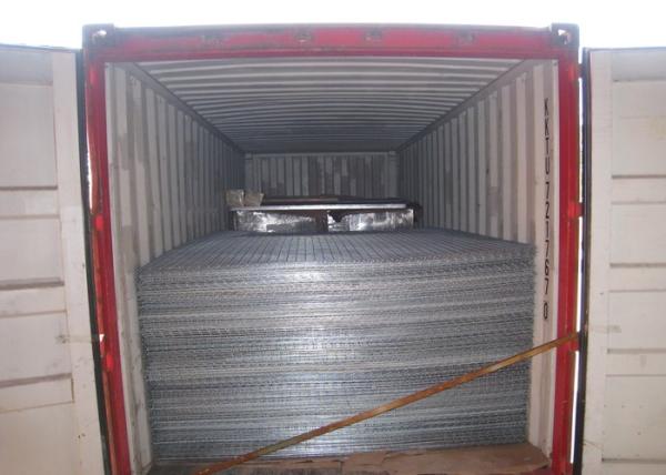 4X4 Electro Galvanized Welded Wire Fence Panels For Buliding , Wear Resistant