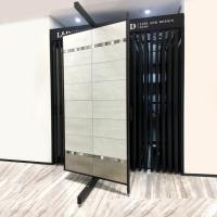 Présentoir d'échantillons de carrelage rotatif à tirer, sol en bois, présentoir de carrelage de sol