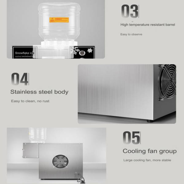 Mini Snow Ice Maker Shaver Machine for in 220/110V Korean Style Snowflake Ice Machine