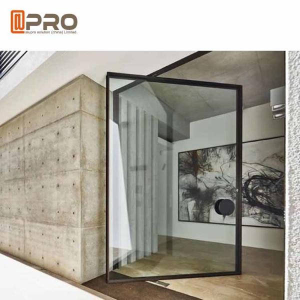 Energy Efficient Aluminum Pivot Doors Swing Open Style With Tempered Glass Glass Door Pivot Hinge door pivot hinge