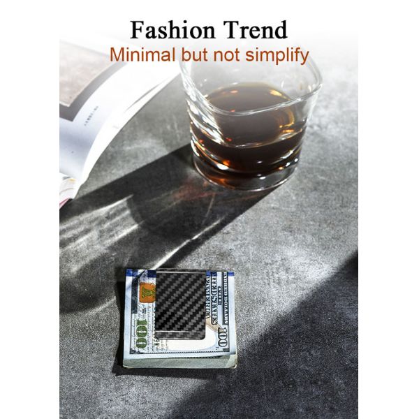 Зажимы денег волокна углерода выскальзывания дела устойчивые водоустойчивые