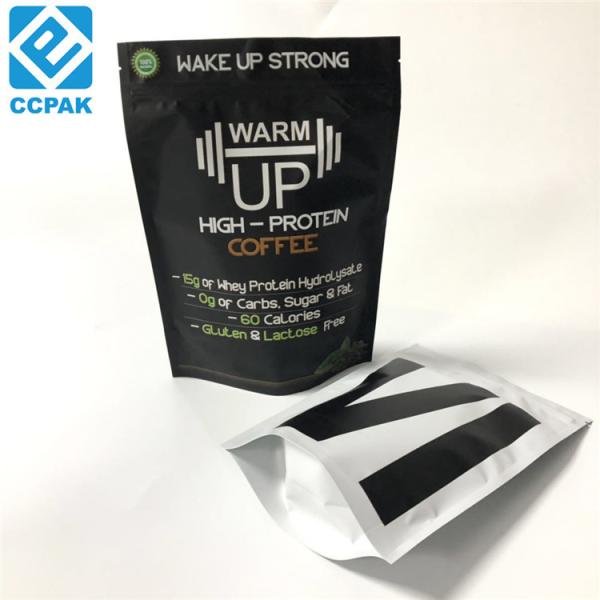 Aluminum Foil Snack Bag Packaging Coffee Paper Bags Matt Finish Surface For Tea
