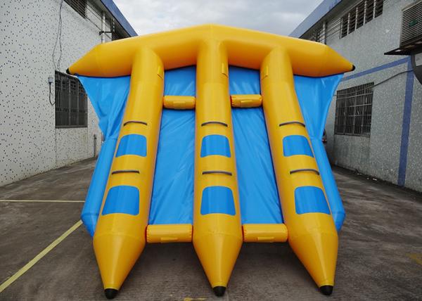 Passeio de flutuação inflável do divertimento da água de /Water do barco de banana da pesca de mosca para 6 cavaleiros