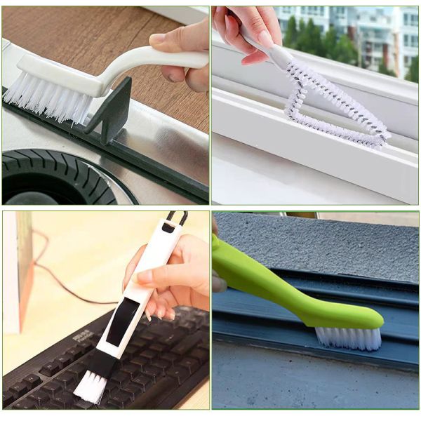 7pcs Multi-Function Window Cleaning Brush Scouring Pad Household Cleaning Tools
