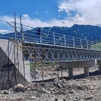 Small hot dip Galvanized Steel Bridge Q355B Grade Customized