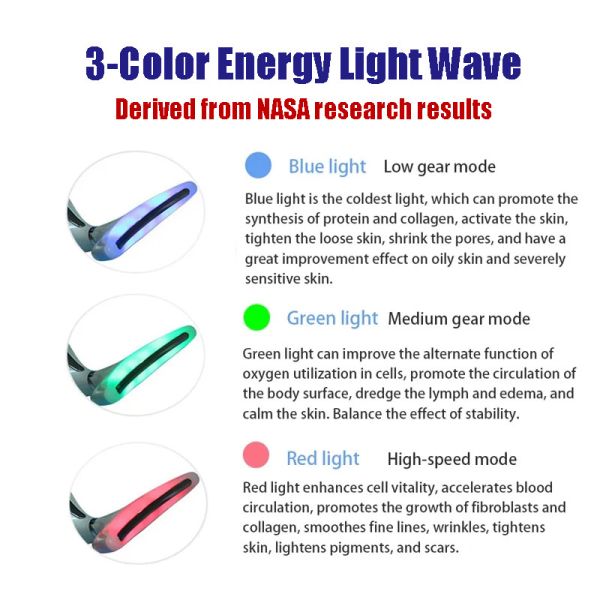 2023 Skin lifting Beauty Instrument LED Photon Vibration Neck Lifting Skin Tighten Anti Wrinkle Remove Massager Device