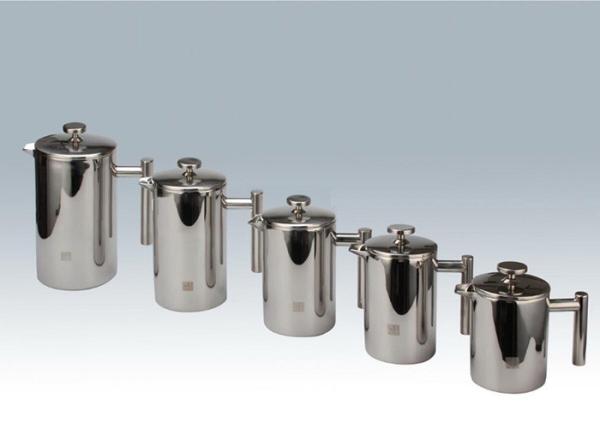 12 - 51oz Metal French Press Coffee Maker Double Wall Keep Warm Shinny Cafetiere Coffee Filter