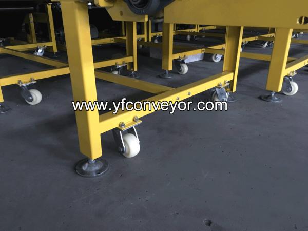 Portable Motorized PVK Conveyor Belt used for parcel express and logistic company