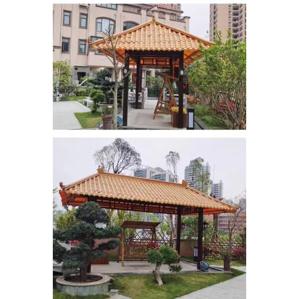 Antique Style Grey Synthetic Resin Roof Tile ASA Coated Plastic Sheet For Roofing