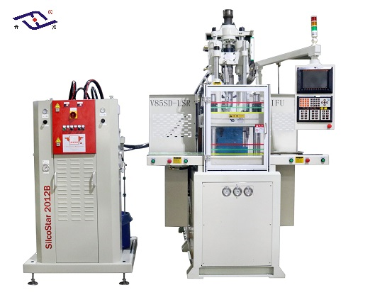 85 Ton LSR Vertical Injection Molding Machine For Silicone Swim Goggles