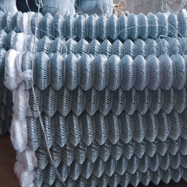 Galvanized Rhombus Woven Chain Link Fence Mesh Diamond For Fence