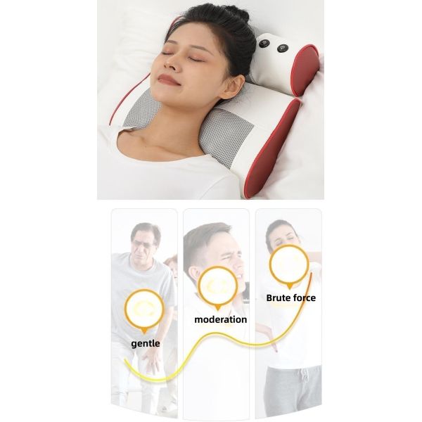 Massage Equipment 2 In 1 Multifunctional Heating Kneading Cervical Spine Car Electric Shiatsu Neck Back Massage Pillow