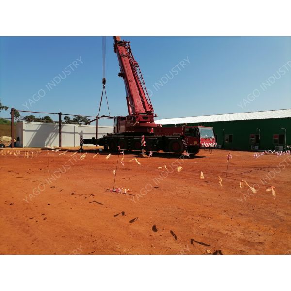 Steel Structure Flat Pack Site Office Prefabricated Accommodation Building Corrosion Resistant