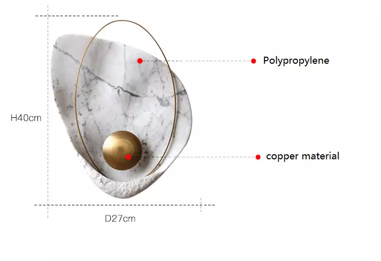 Свет стены черной/белой смолы гостиницы цвета D27cm*H40cm современный