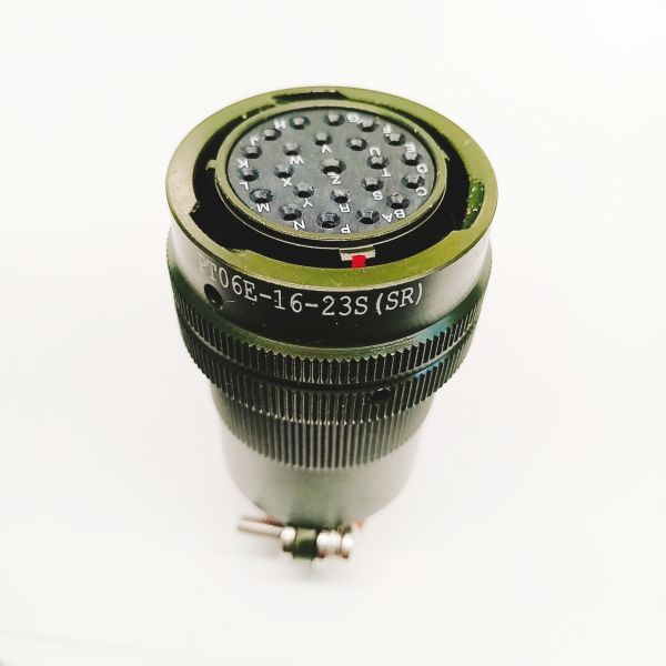 Female Aviation Plug Connector with Aluminum Alloy Housing and Gold-Plated Contacts for 600V Rated Performance