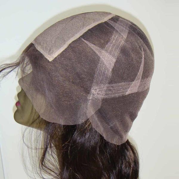 Construction 100% cheveux humains Cap Perruques personnalisées et confortables porter