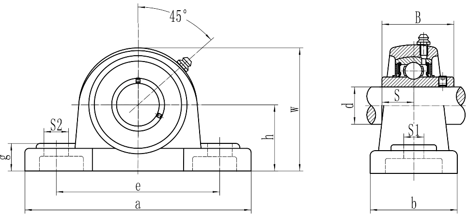 Setscrew блока метрический 12-75mm опорного подшипника скольжения подушки нержавеющей стали 440c 420 запирая SUCLP203