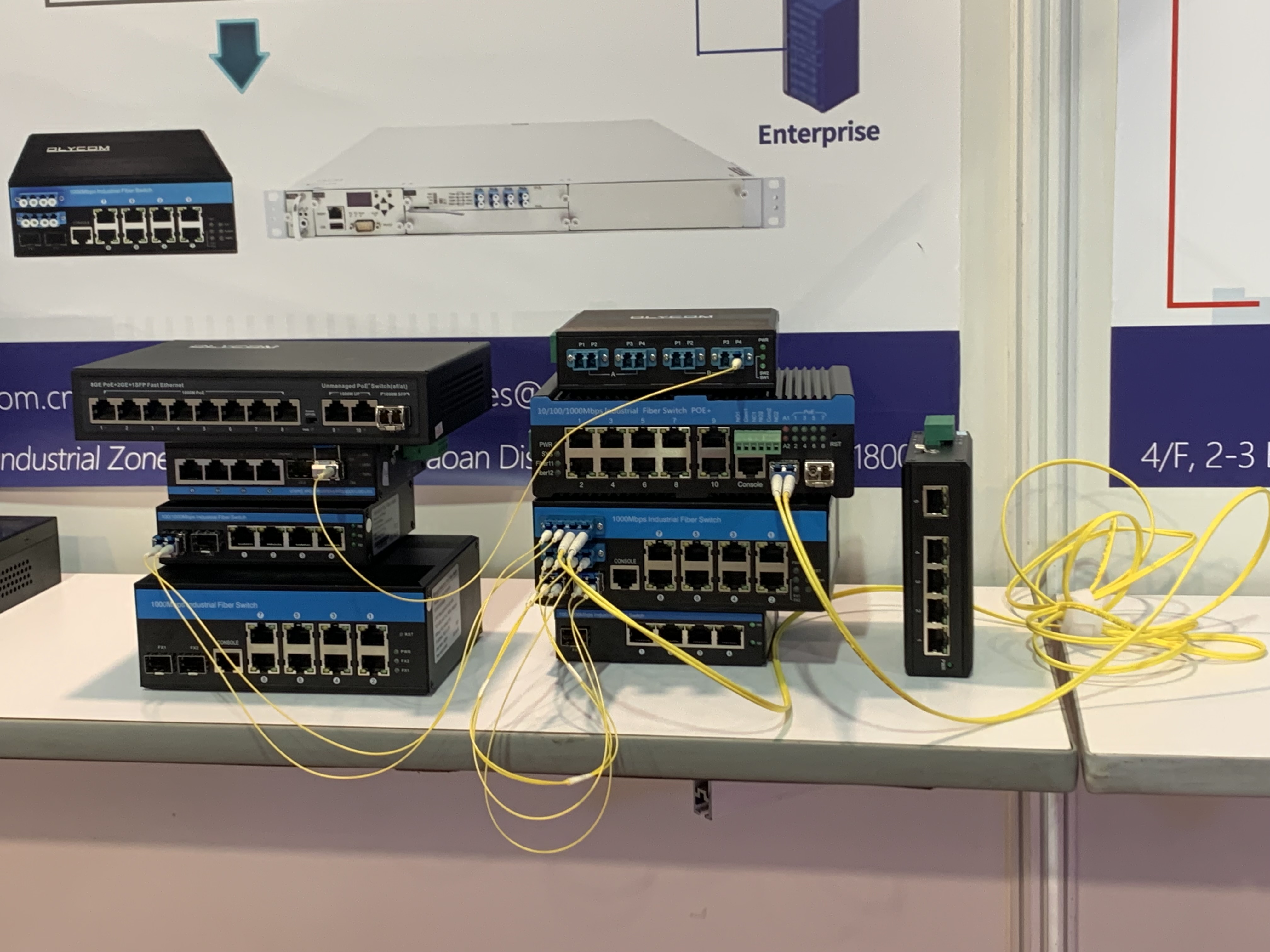 8 портов CCTV PoE Switch Fast Ethernet Industrial Unmanaged Realtek на базе DIN Rail