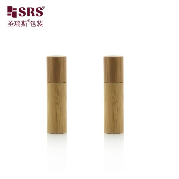 BPP(S)-5ML Oil Blends Empty Roller Bottle With Bamboo Outer Pp Inner SS Ball