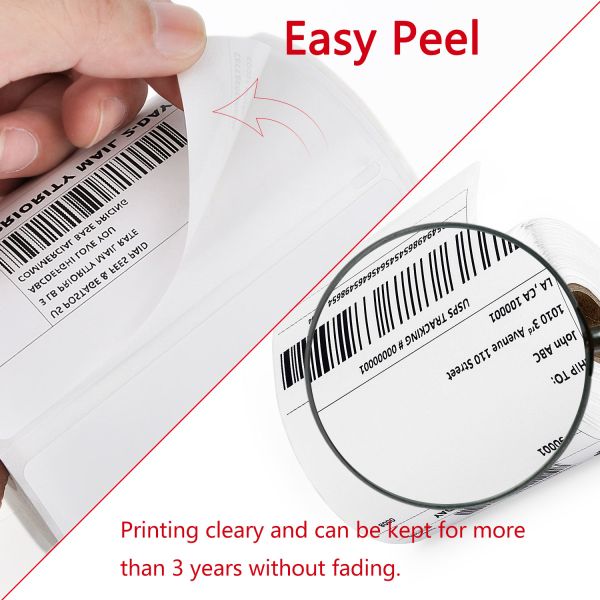 4x6 Direct Thermal Shipping Barcode Paper Water-Proof Adhesive Sticker Electronics Packaging Labels