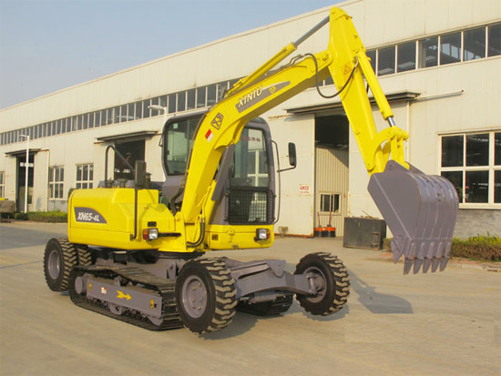 0.3cbm Bucet Wheel Excavator , Case Mini Excavator Green Imported Motor