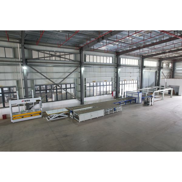 4 Layers Vacuum Hot Pressing Production Line for RV / Refrigerated Truck Panels