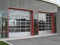 Résistance thermique de porte sectionnelle en aluminium en verre/polycarbonate sans à-coup avec le moteur