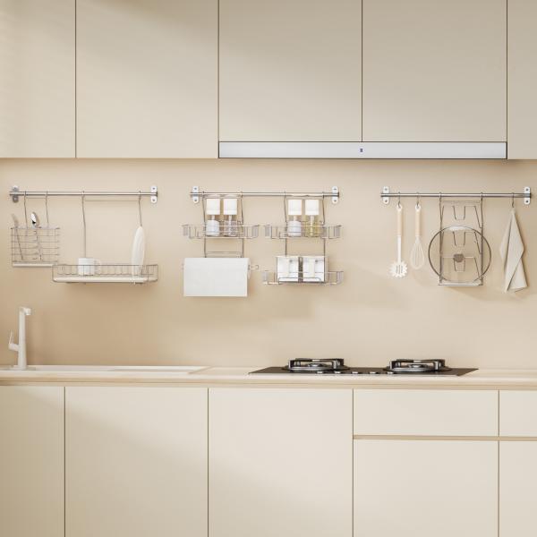 Kitchen Spice Rack Hanging Ktichen Storage Organizer Sustainable Multifunctional Kitchen Organizer Set