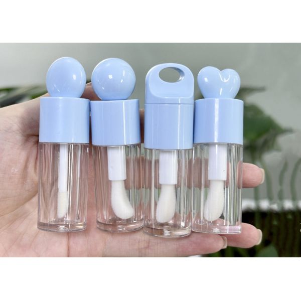 Empty Make Your Own Beauty 4ml Love Shaped Empty Lip Gloss Tubes
