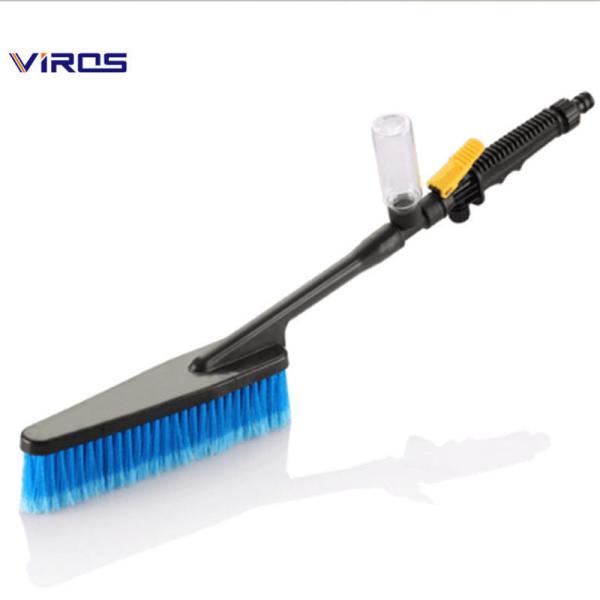 Multifunctional Soft Bristle Car Detailing Brush With Foam Bottle
