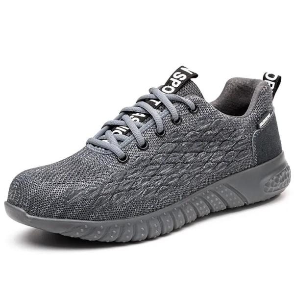 Lightweight SBP Safety Shoes Comfortable Fashion Sport Shoes Grey