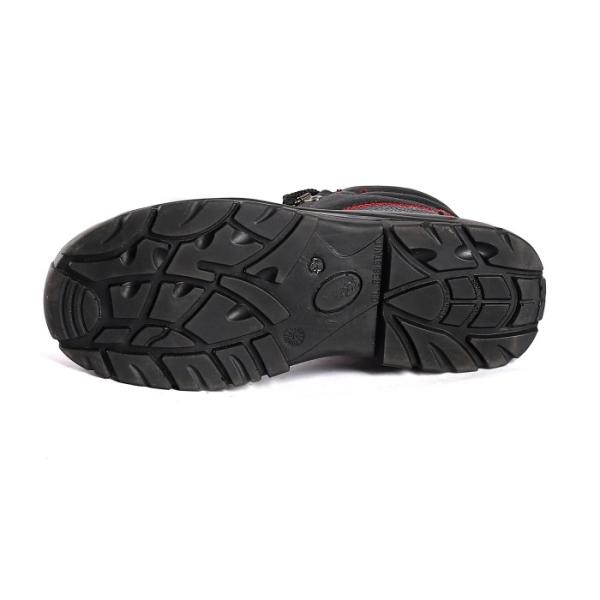 Unisex Steel Toe Safety Shoes with Genuine Leather and Breathable Mesh Lining Work Boots