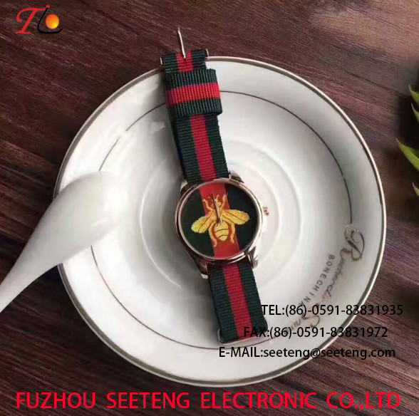 Wholesale Delicate weave Strap Ladies Wrist Watch Fashion Watch AlloyCase Mixed color strap