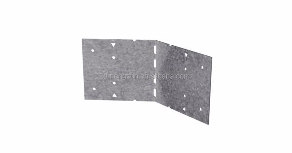 DX51D-Z275 Wooden Brackets for Hot-dipped Galvanized Flat Triangle Steel Corner Brace