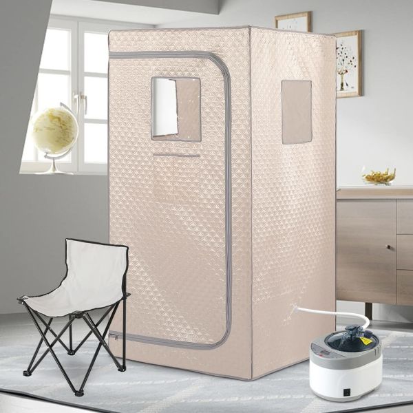 1 Person Portable Home Sauna Full Body Portable Standup Indoor Wet Sauna