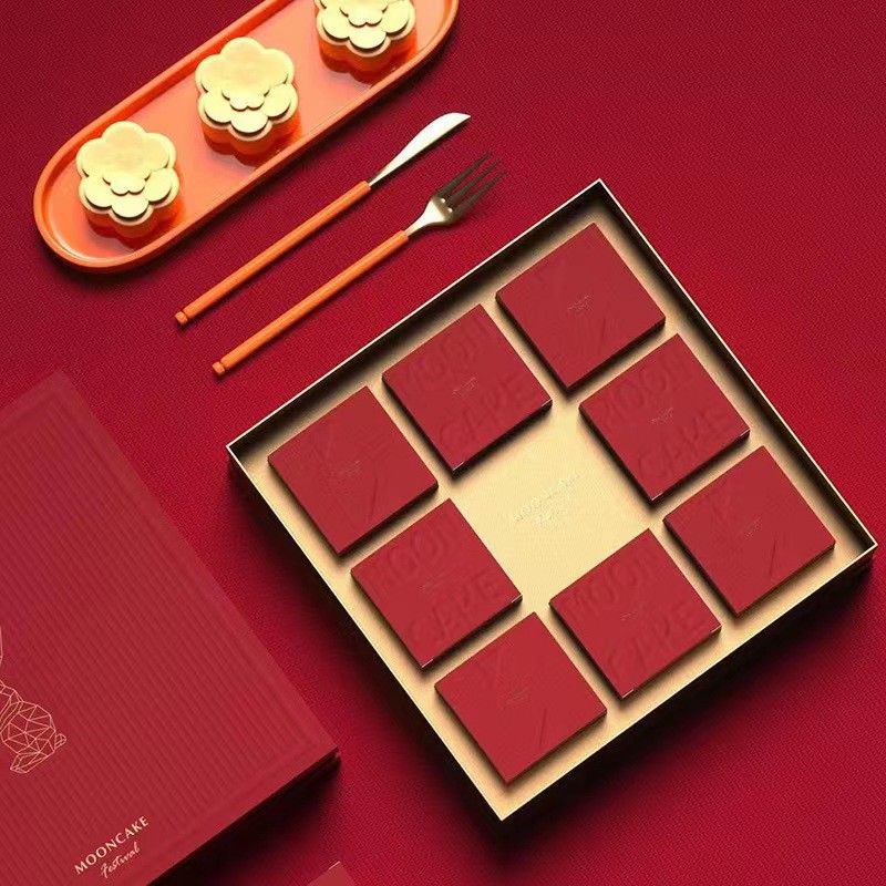 Подарка картона Mooncake печатание коробки твердого упаковывая изготовленное на заказ