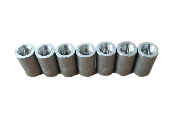 Duplex 3 / 8  Steel Tube Couplings , BSPP ASTM A182 F55 Class 6000 Pipe Fittings ASME B16 11