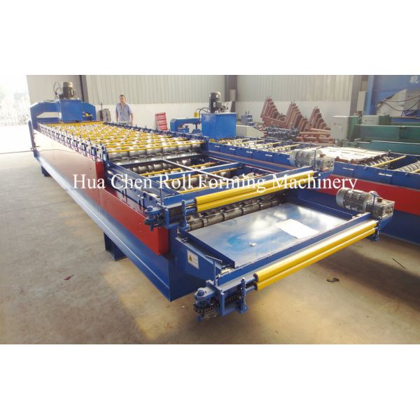 PPGI Steel Two Layer Corrugated Roof Sheeting Machine